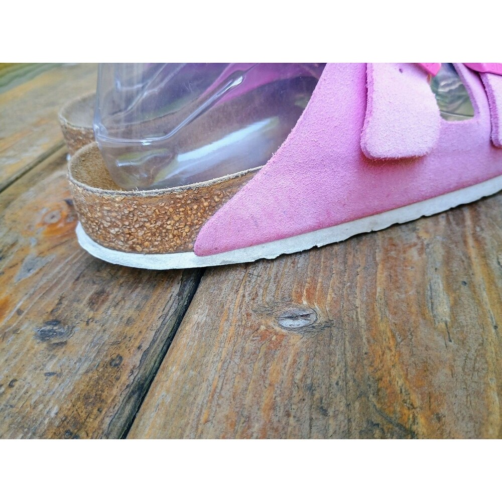 Birkenstock Arizona Womens 40 Sandals Pink Suede Soft Footbed US Women's 9 - Picture 3 of 10